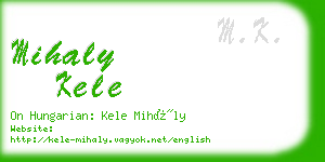 mihaly kele business card